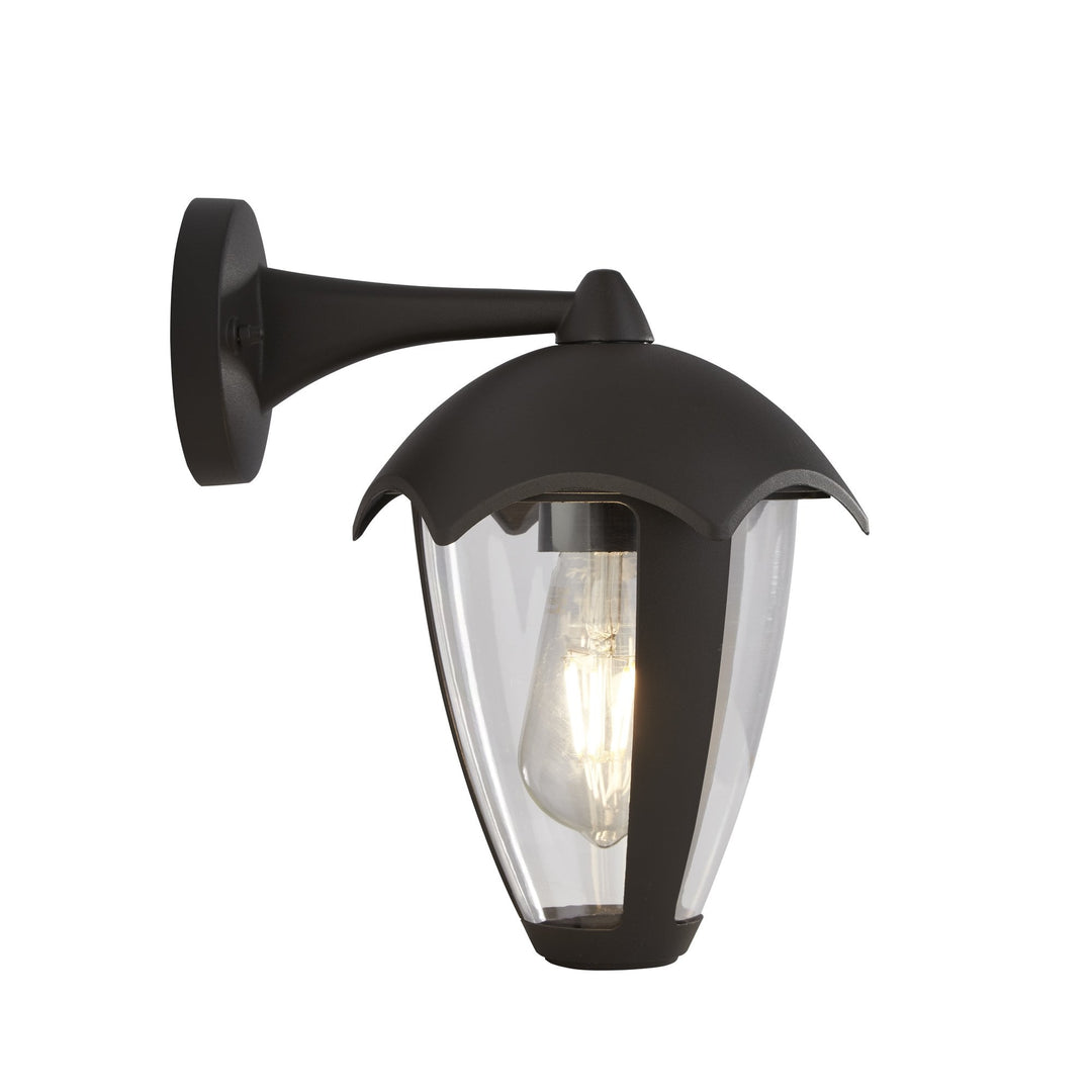 Searchlight 57891GY Bluebell Outdoor Wall Light Grey Metal Clear Polycarb