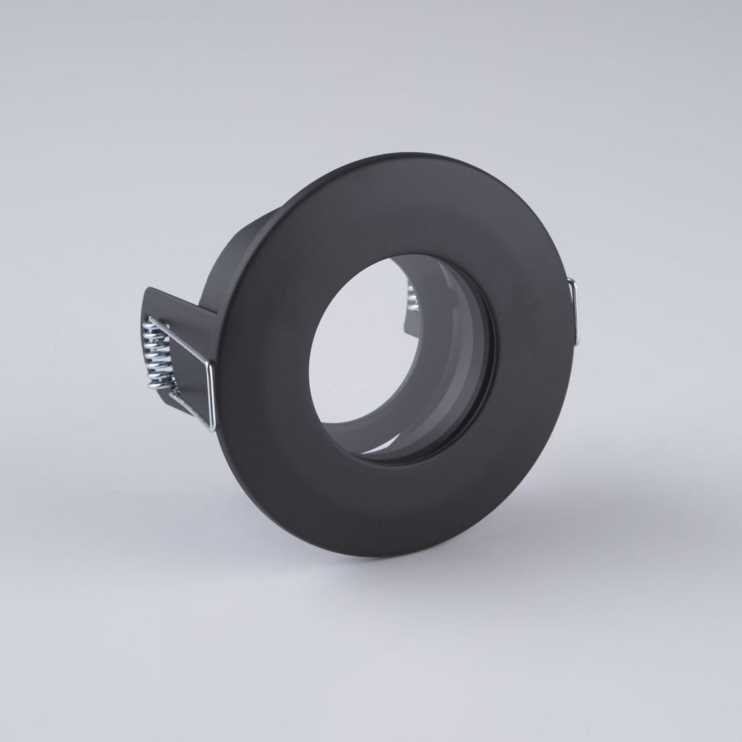 Searchlight 72310BK Burford Bathroom Black Downlight IP65 Fire Rated