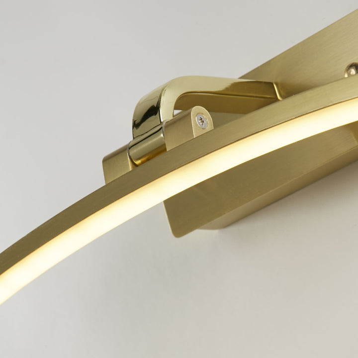Searchlight 79821-40SB Santorini LED Picture Light Satin Brass Brushed Metal