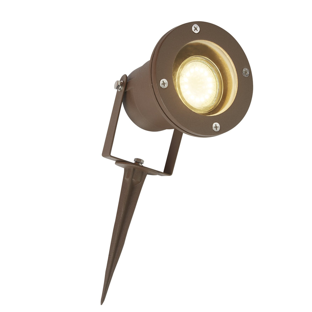 Searchlight 5001RUS-LED Spikey LED Outdoor Spike Rust Brown Metal