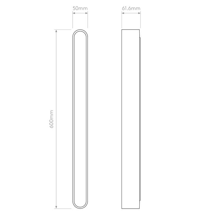 Astro 1440005 Atticus 600 Bathroom LED Wall Light 3000K Matt Black