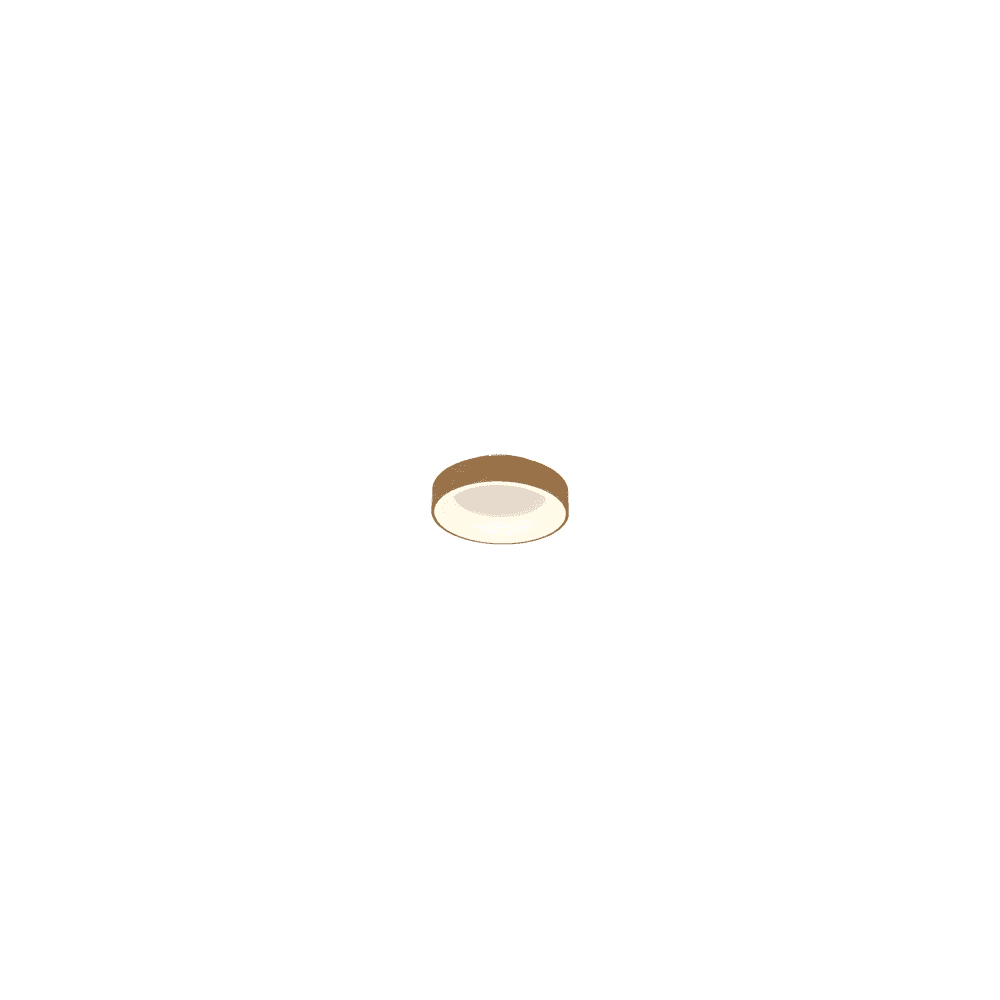 Mantra M8588 Niseko II Ring LED Flush Ceiling Light 38cm Remote Control Wood