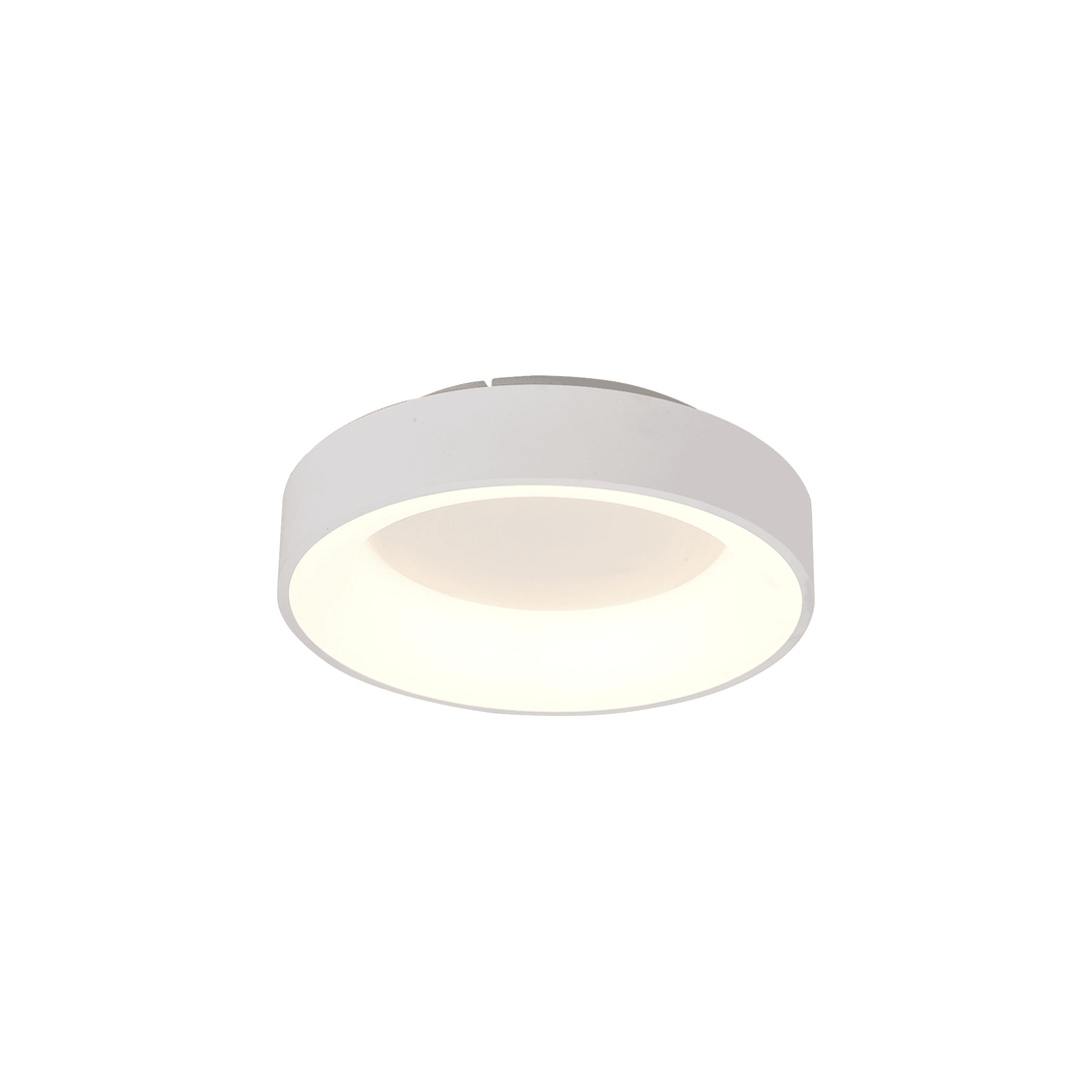 Mantra M8579 Niseko II Ring LED Flush Ceiling Light 38cm Remote Control White