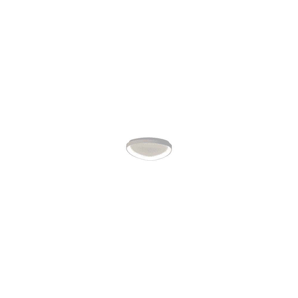 Mantra M8629 Niseko II Triangular LED Flush Ceiling Light 42cm Remote Control White