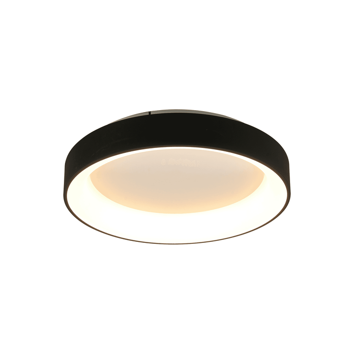 Mantra M8581 Niseko II Ring LED Flush Ceiling Light 50cm Remote Control Black