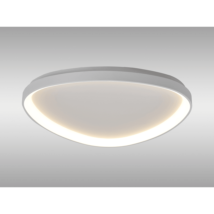Mantra M8633 Niseko II Triangular LED Flush Ceiling Light 61cm Remote Control White