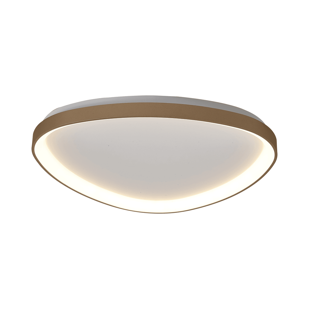 Mantra M8635 Niseko II Triangular LED Flush Ceiling Light 61cm Remote Control Gold