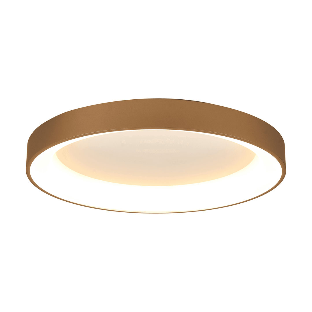 Mantra M8583 Niseko II Ring LED Flush Ceiling Light 65cm Remote Control Gold