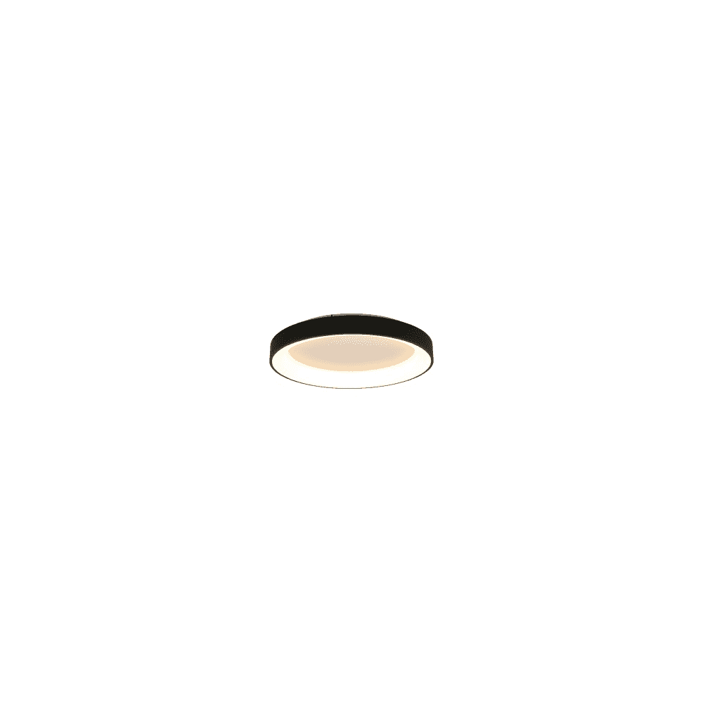 Mantra M8580 Niseko II Ring LED Flush Ceiling Light 65cm Remote Control Black