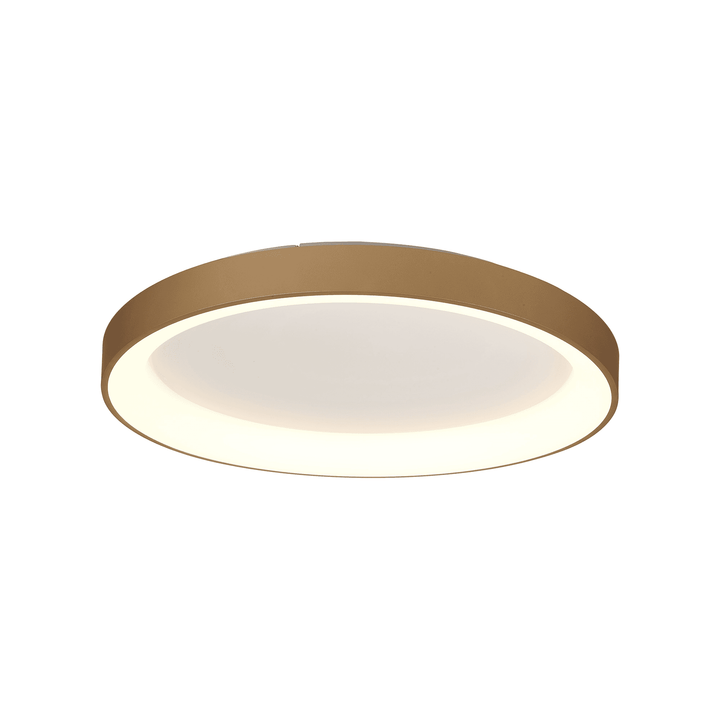 Mantra M8642 Niseko II Ring LED Flush Ceiling Light 78cm Remote Control Gold