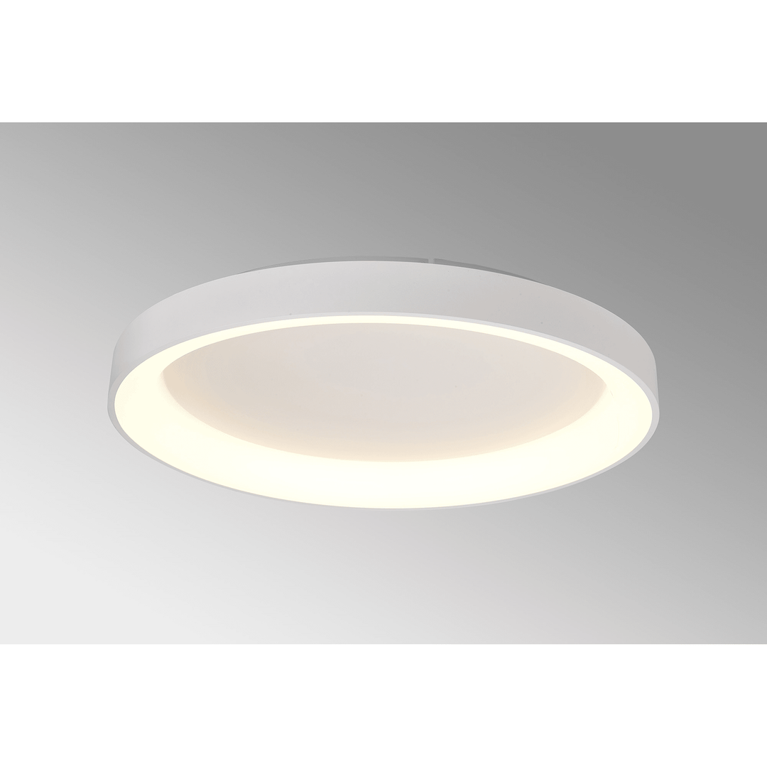 Mantra M8638 Niseko II Ring LED Flush Ceiling Light 78cm Remote Control White