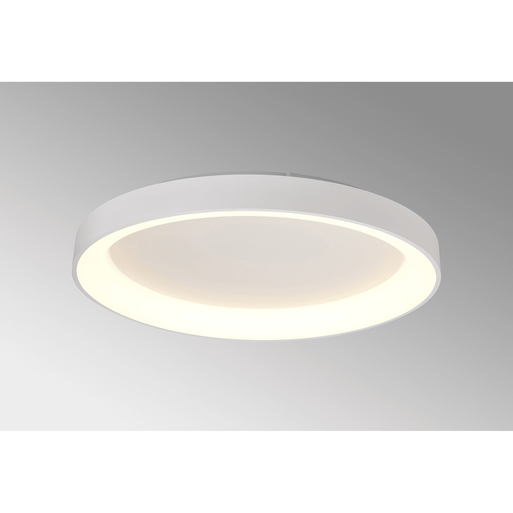 Mantra M8638 Niseko II Ring LED Flush Ceiling Light 78cm Remote Control White