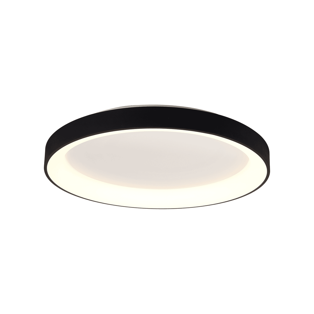 Mantra M8640 Niseko II Ring LED Flush Ceiling Light 78cm Remote Control Black