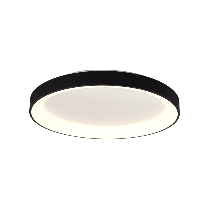 Mantra M8640 Niseko II Ring LED Flush Ceiling Light 78cm Remote Control Black