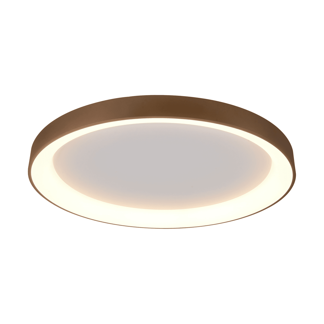 Mantra M8641 Niseko II Ring LED Flush Ceiling Light 90cm Remote Control Gold