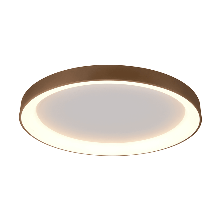 Mantra M8641 Niseko II Ring LED Flush Ceiling Light 90cm Remote Control Gold