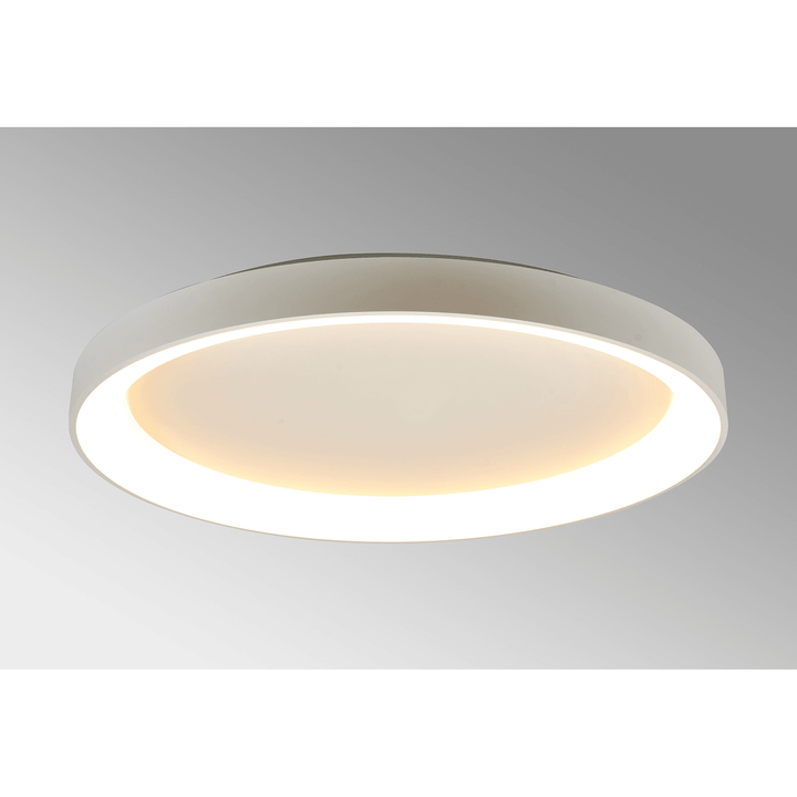 Mantra M8637 Niseko II Ring LED Flush Ceiling Light 90cm Remote Control White