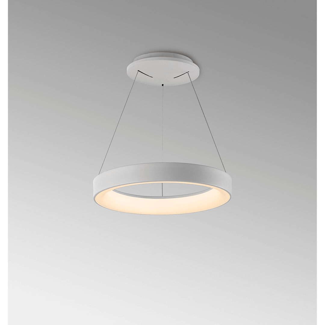 Mantra M8625 Niseko II Ring LED Pendant 38cm Remote Control White