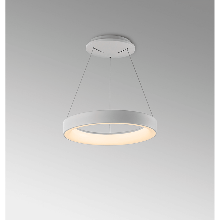 Mantra M8625 Niseko II Ring LED Pendant 38cm Remote Control White