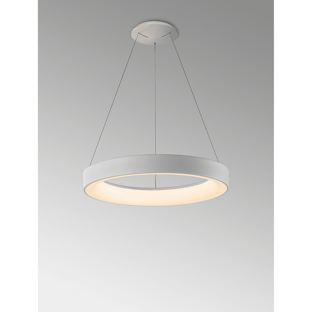 Mantra M8570 Niseko II Ring LED Pendant 50cm Remote Control White