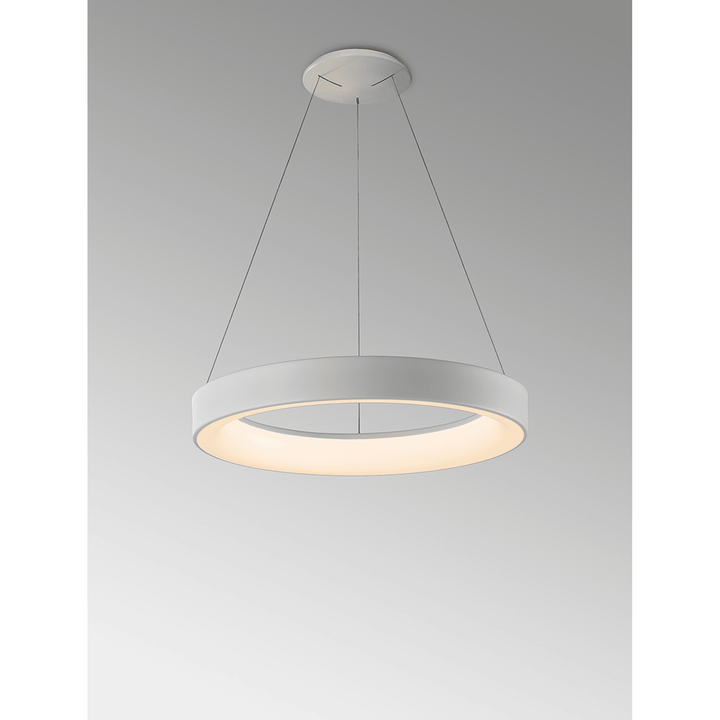 Mantra M8570 Niseko II Ring LED Pendant 50cm Remote Control White