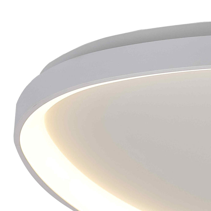 Mantra M8633 Niseko II Triangular LED Flush Ceiling Light 61cm Remote Control White