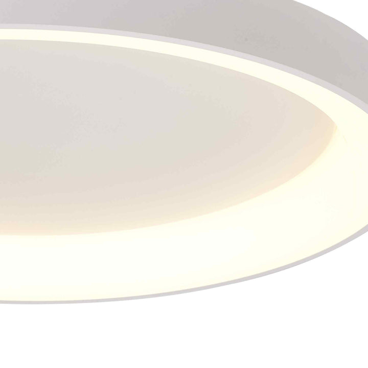 Mantra M8638 Niseko II Ring LED Flush Ceiling Light 78cm Remote Control White