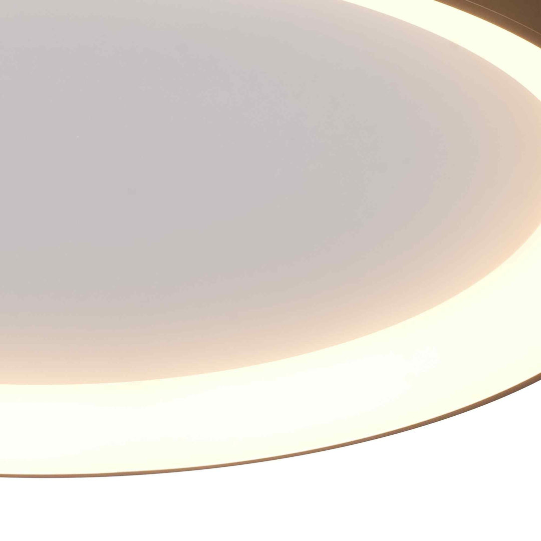 Mantra M8641 Niseko II Ring LED Flush Ceiling Light 90cm Remote Control Gold