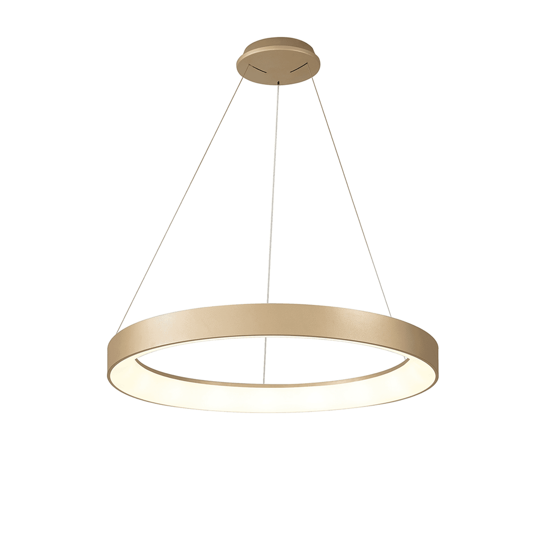 Mantra M8573 Niseko II Ring LED Pendant 65cm Remote Control Gold