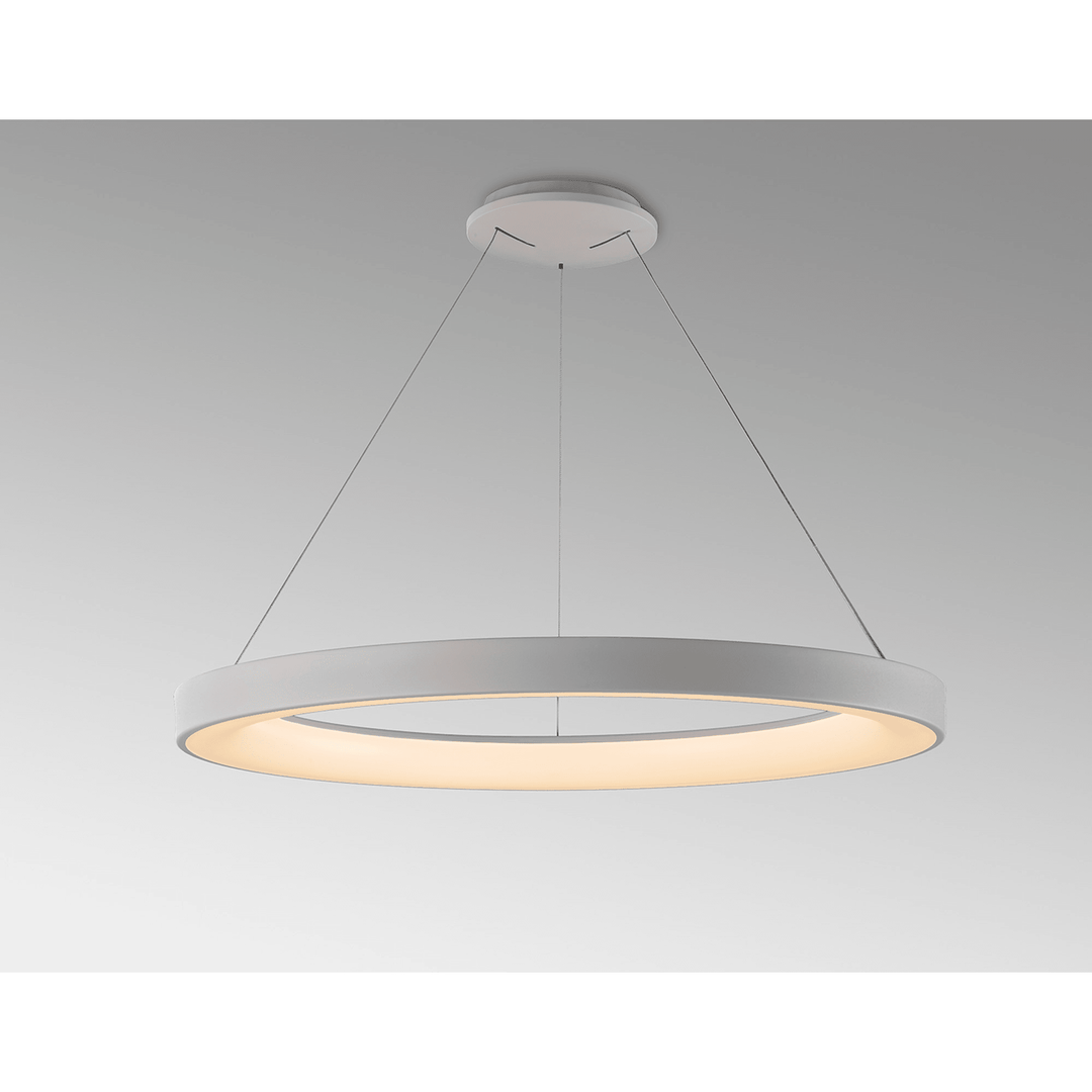 Mantra M8645 Niseko II Ring LED Pendant 90cm Remote Control White