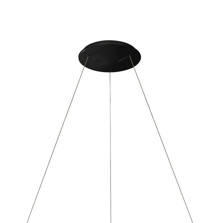 Mantra M8646 Niseko II Ring LED Pendant 90cm Remote Control Black
