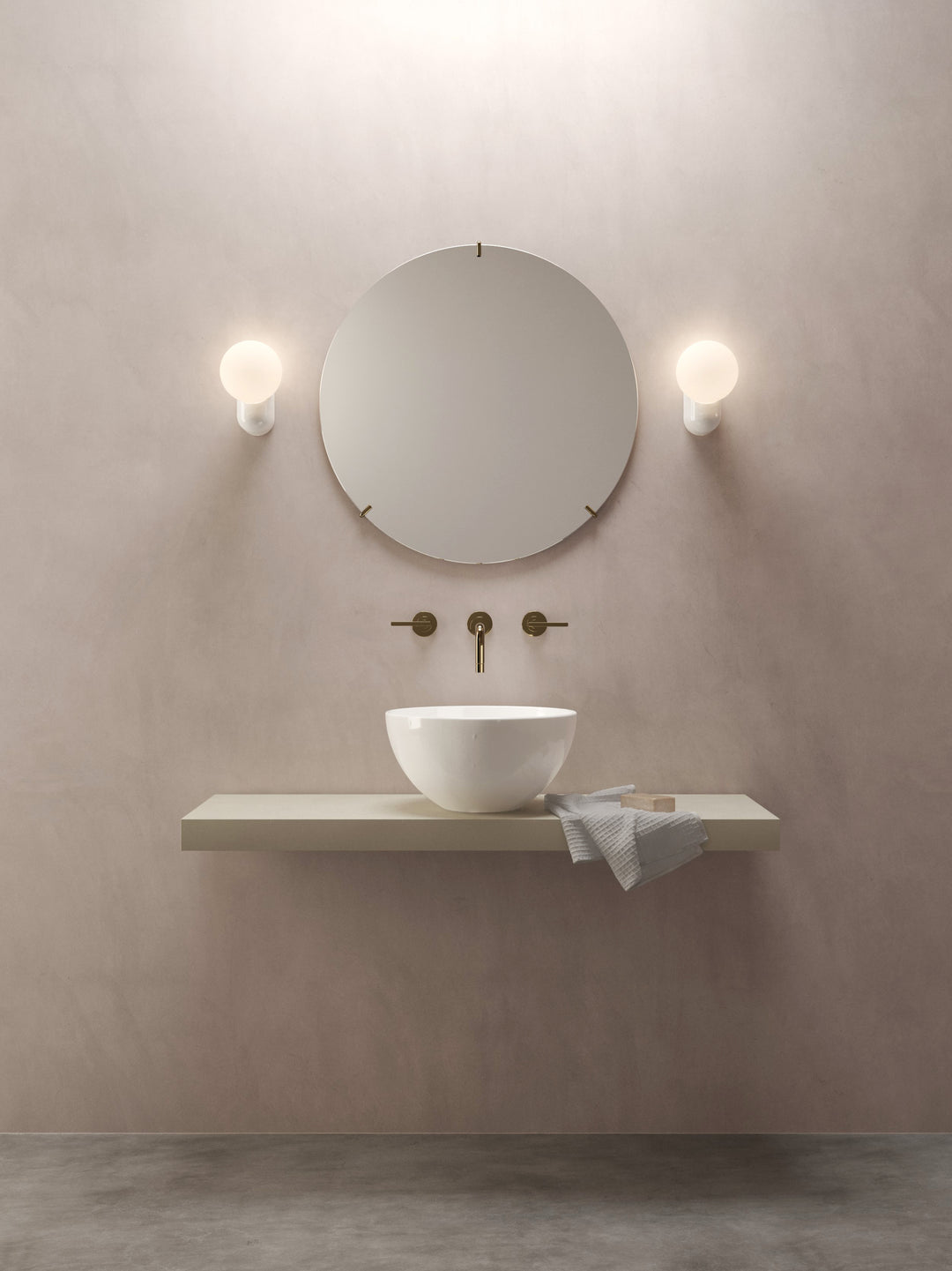Astro 1472001 Lyra Single Bathroom Wall Light Gloss Glaze White