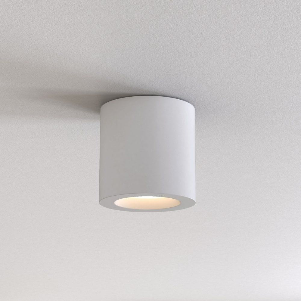 Astro 1326039 Kos II | Matt White Bathroom Ceiling Light | Aluminium