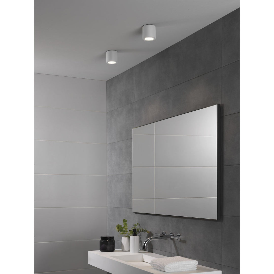 Astro 1326039 Kos II | Matt White Bathroom Ceiling Light | Aluminium