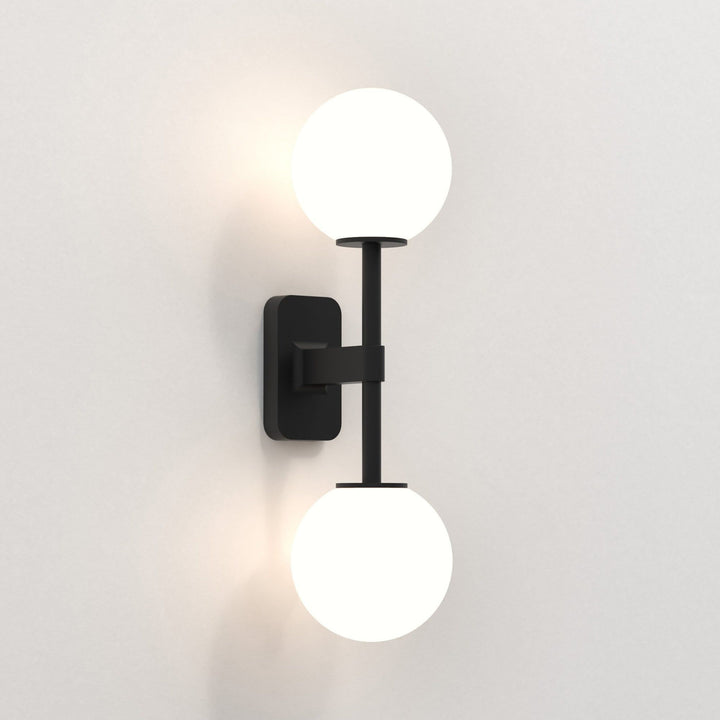 Astro 1429005 Tacoma Twin Bathroom Wall Light Matt Black