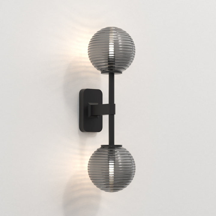 Astro 1429005 Tacoma Twin Bathroom Wall Light Matt Black