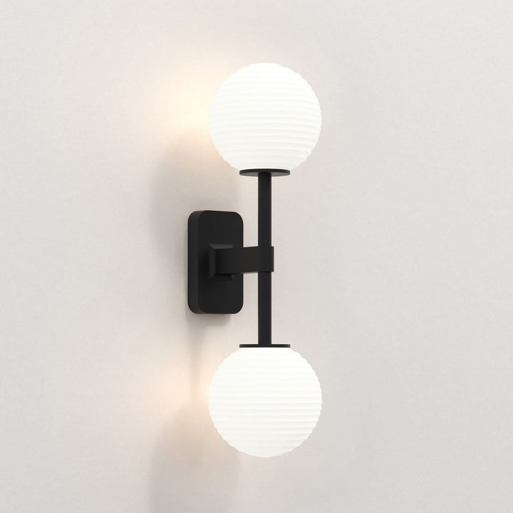 Astro 1429005 Tacoma Twin Bathroom Wall Light Matt Black