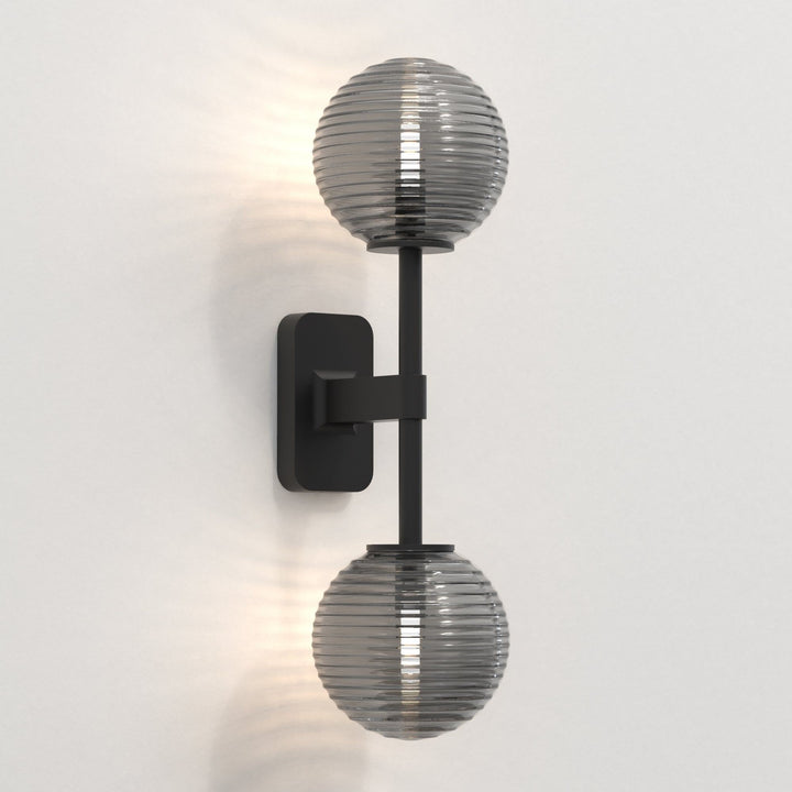 Astro 1429005 Tacoma Twin Bathroom Wall Light Matt Black
