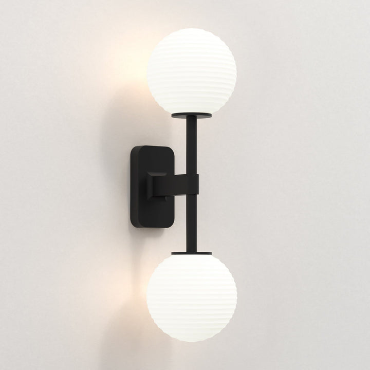 Astro 1429005 Tacoma Twin Bathroom Wall Light Matt Black