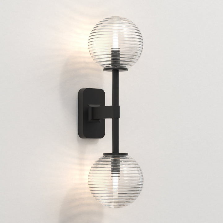 Astro 1429005 Tacoma Twin Bathroom Wall Light Matt Black