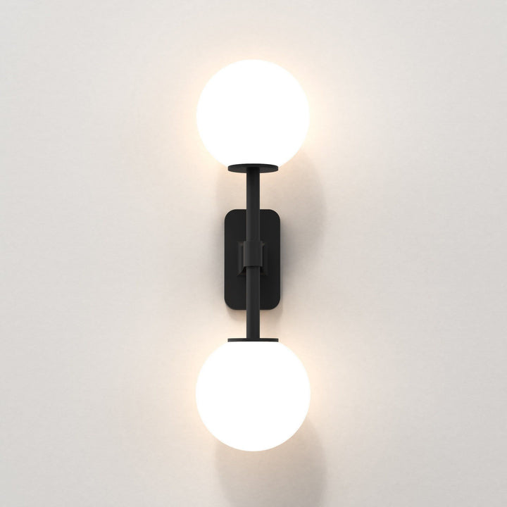 Astro 1429005 Tacoma Twin Bathroom Wall Light Matt Black