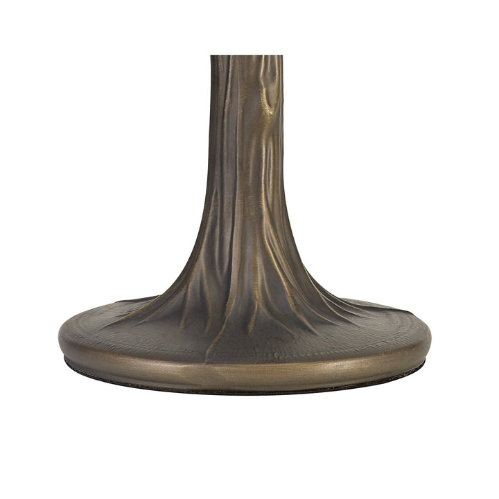 Nelson Lighting NLK00219 Azure 2 Light Tree Like Table Lamp With 40cm Tiffany Shade White/Grey/Black/Brass