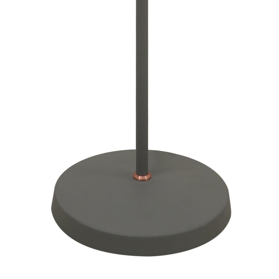 Nelson Lighting NL70089 Barnie Adjustable Floor Lamp Sand Grey/Copper/White