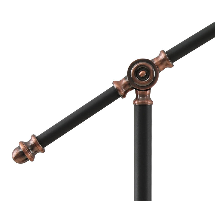 Nelson Lighting NL77169 Barnie Adjustable Table Lamp 1 Light Sand Black/Copper/White