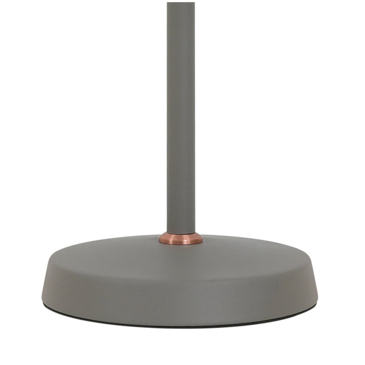 Nelson Lighting NL70059 Barnie Adjustable Table Lamp Sand Grey/Copper/White