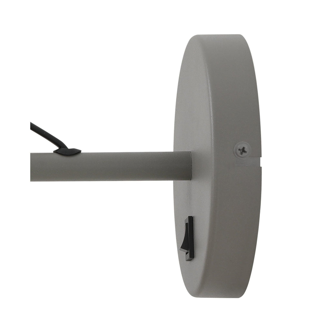 Nelson Lighting NL70119 Barnie Adjustable Wall Lamp Switched Sand Grey/Copper/White