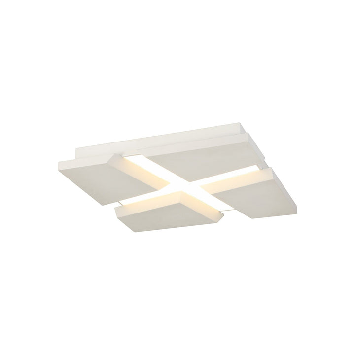 Nelson Lighting NL73799 Humer Flush Ceiling LED Sand White