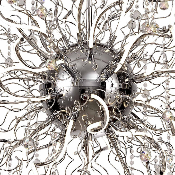 Nelson Lighting NL81309 Jaxal Dimmable Pendant 40 Light LED Polished Chrome