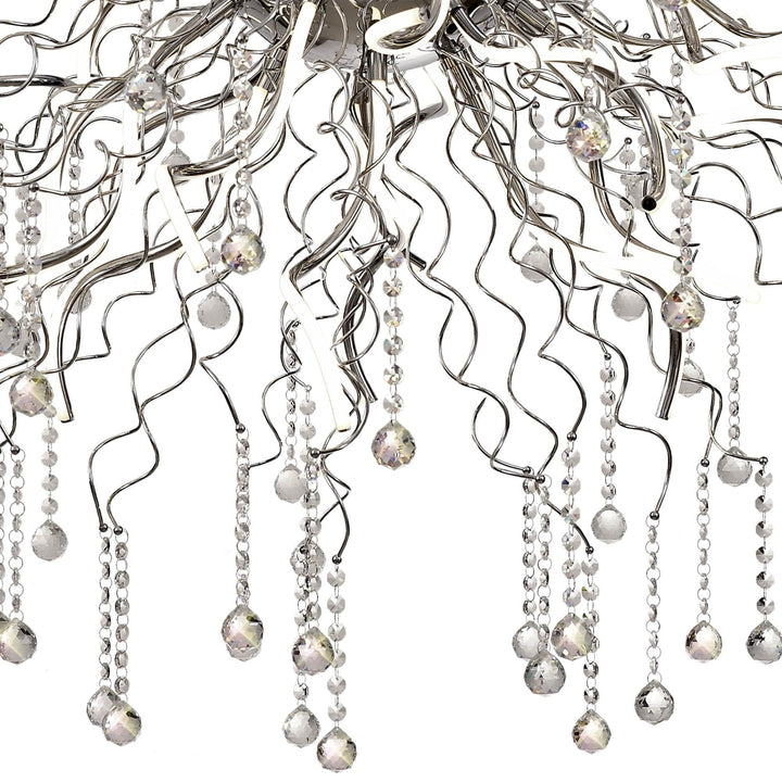 Nelson Lighting NL81309 Jaxal Dimmable Pendant 40 Light LED Polished Chrome