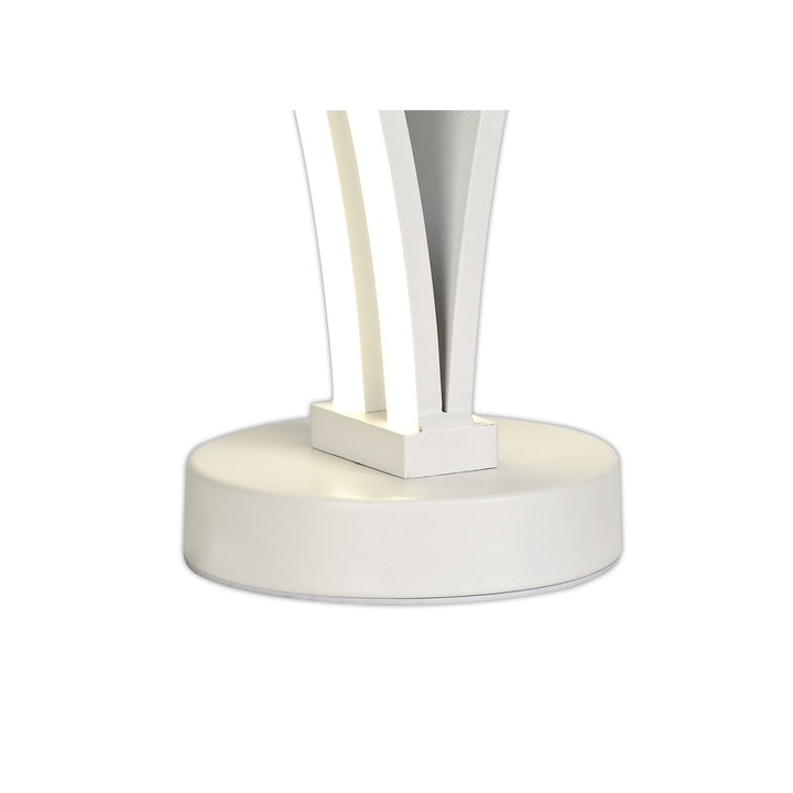 Nelson Lighting NL74299 Josh 2 Light Table Lamp Switched LED White